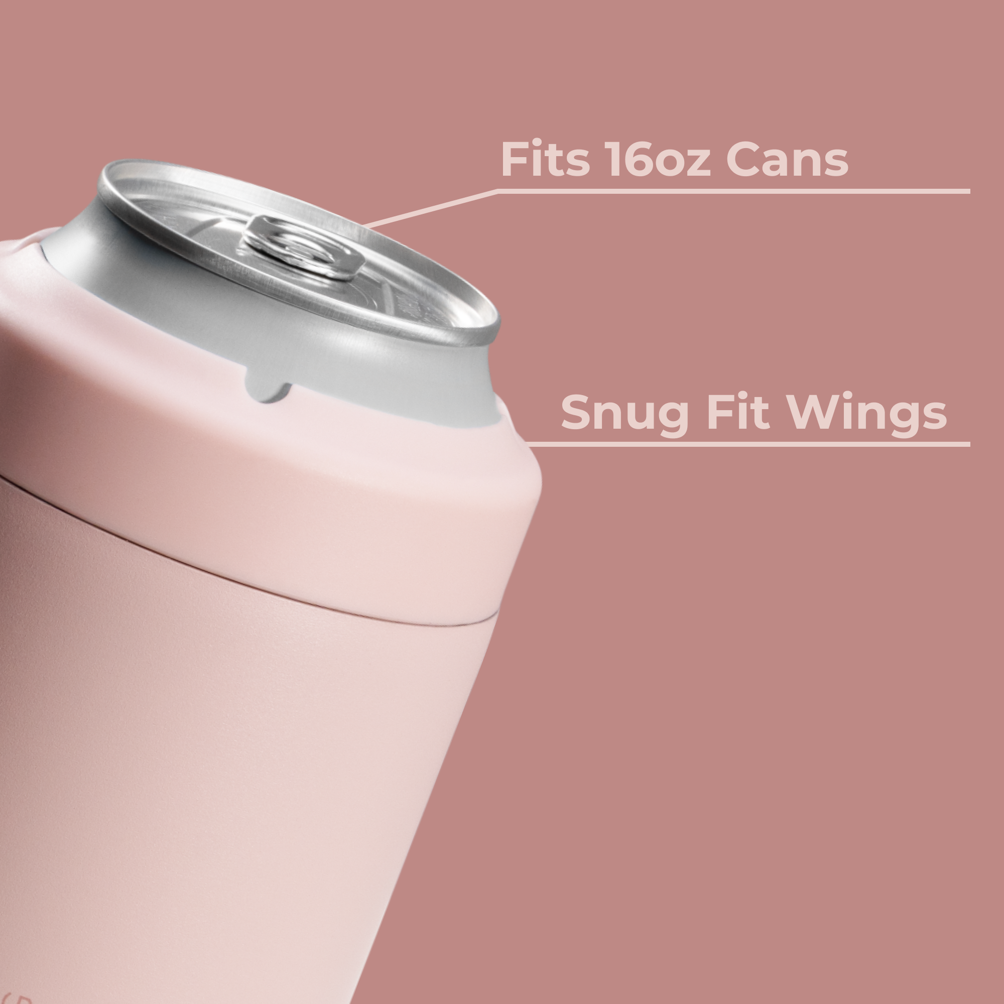 Can Cooler 16oz - Dusty Rose