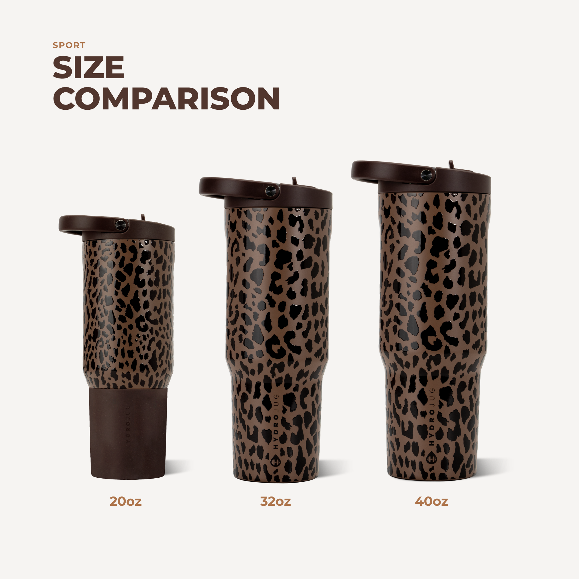 Sport 20oz - Brown Leopard